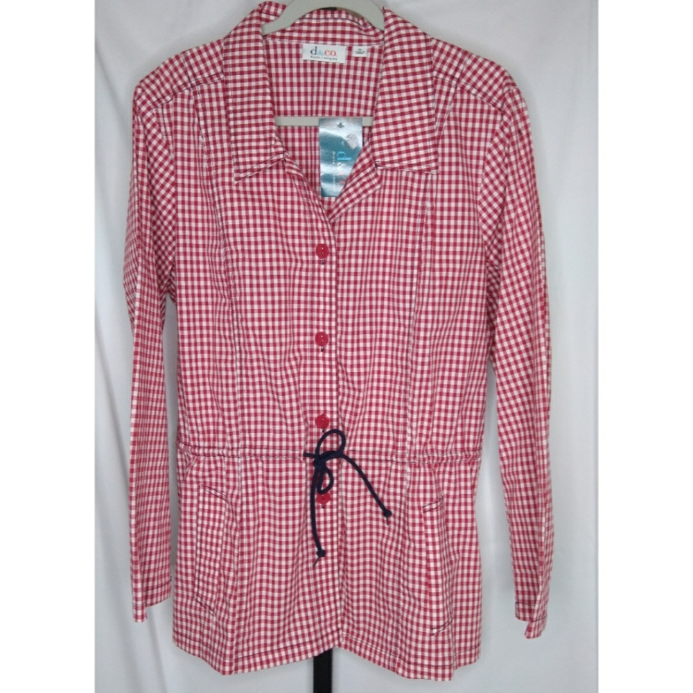 Dicoo Red Gingham Women's Jacket